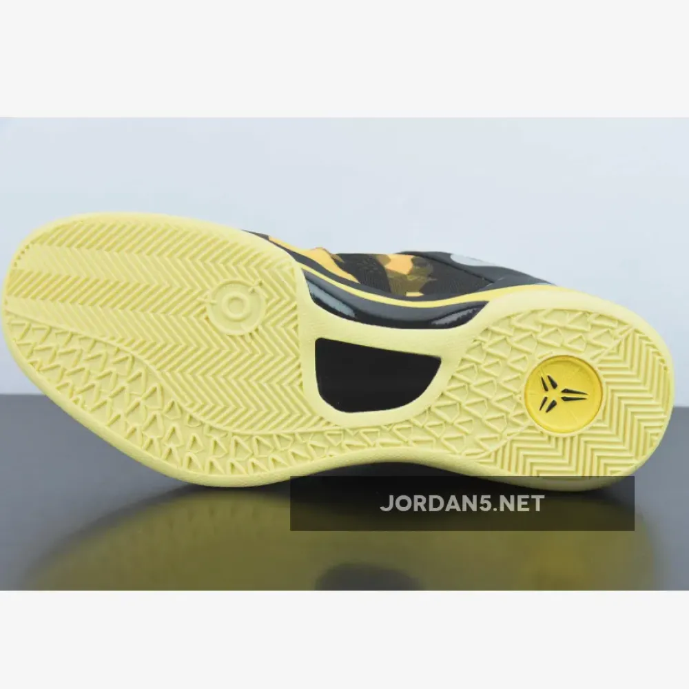 Nike Kobe 8 System Black/Strata Gray-Vivid Sulphur-Electric Yellow