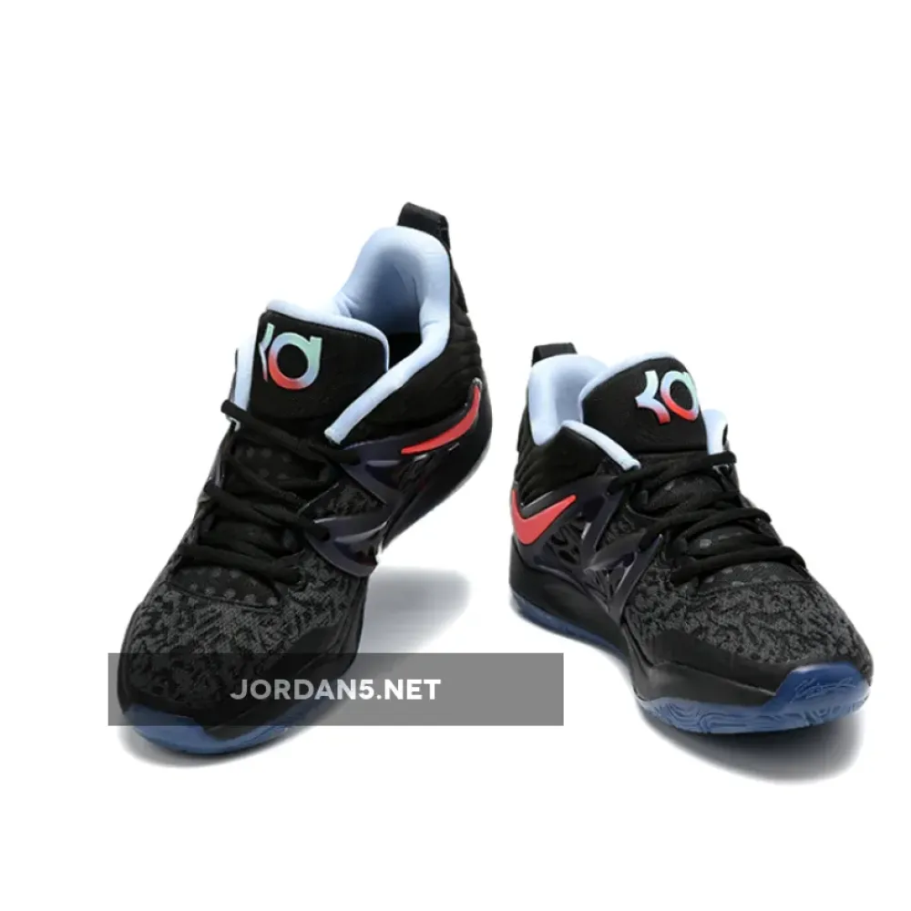 Nike KD 15 Tie-Dye Black Red Light Blue  DM1054-004