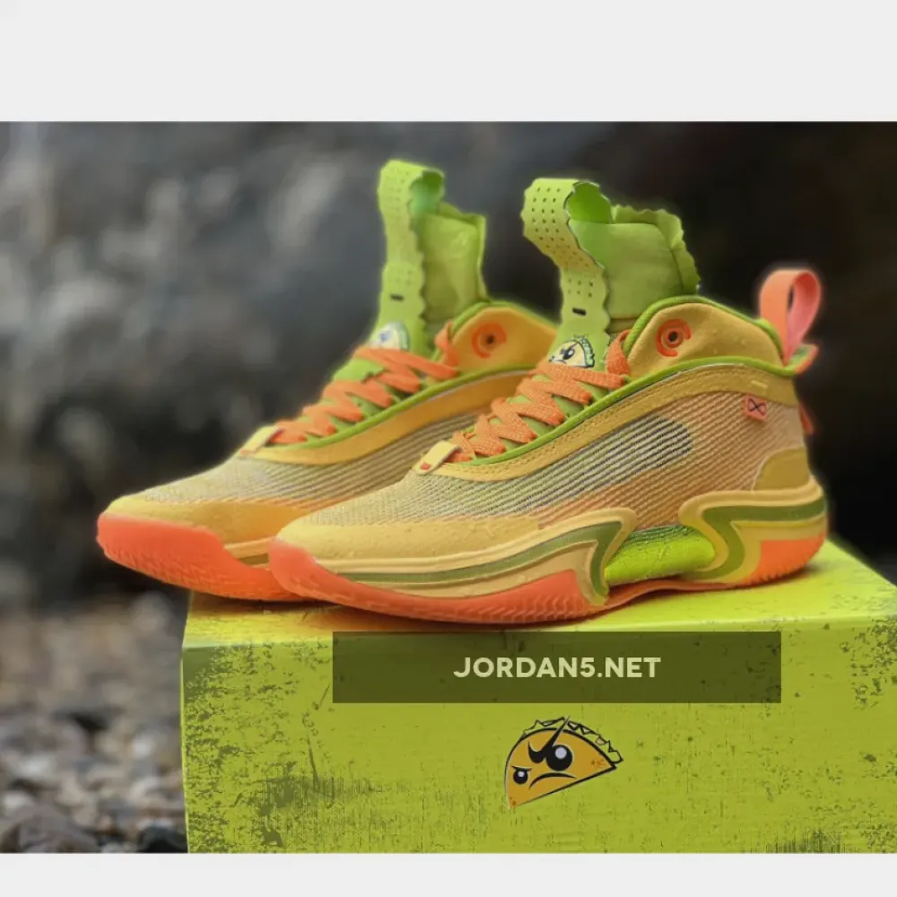 Air Jordan 36 ‘Nitro Taco Jay’ Citron Pulse/Atomic Green  DQ6866-803