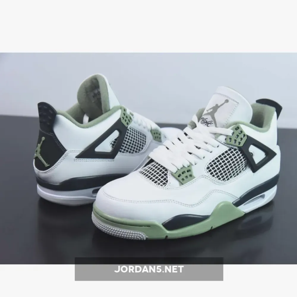 Air Jordan 4 Seafoam/White/Black/Neutral Grey  AQ9129-103