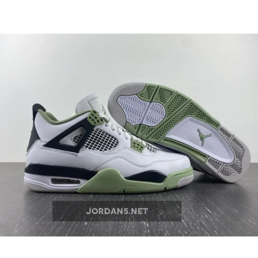 Air Jordan 4 Seafoam/White/Black/Neutral Grey  AQ9129-103