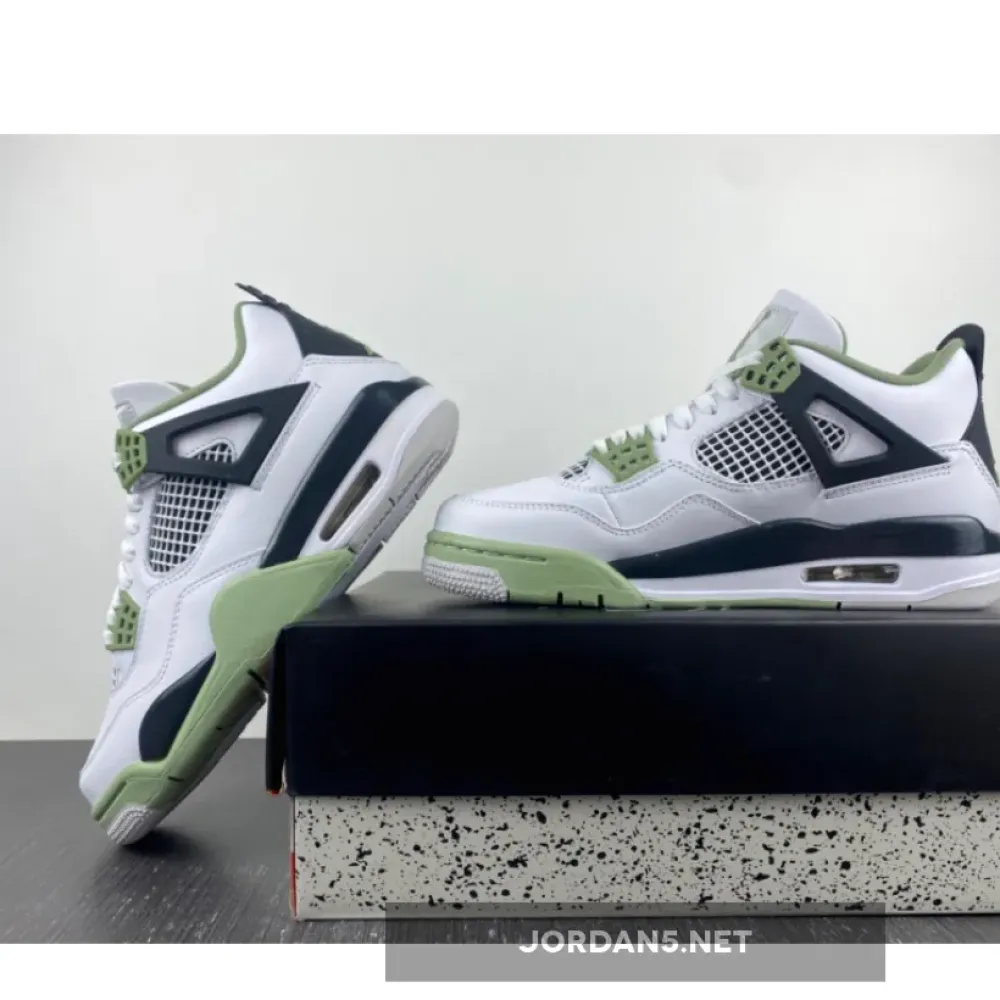 Air Jordan 4 Seafoam/White/Black/Neutral Grey  AQ9129-103