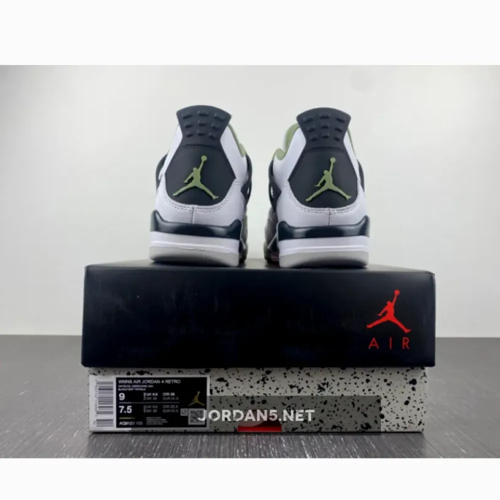 Air Jordan 4 Seafoam/White/Black/Neutral Grey  AQ9129-103