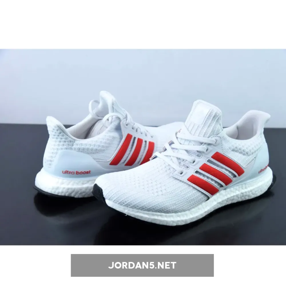 adidas UltraBoost 4.0 DNA White Scarlet  FY9336