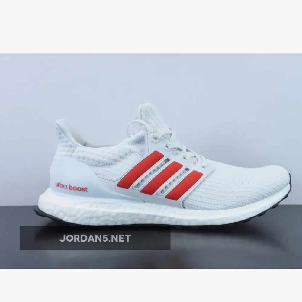 adidas UltraBoost 4.0 DNA White Scarlet  FY9336