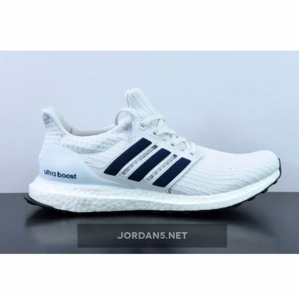 adidas UltraBoost 4.0 White Collegiate Navy  FY9337