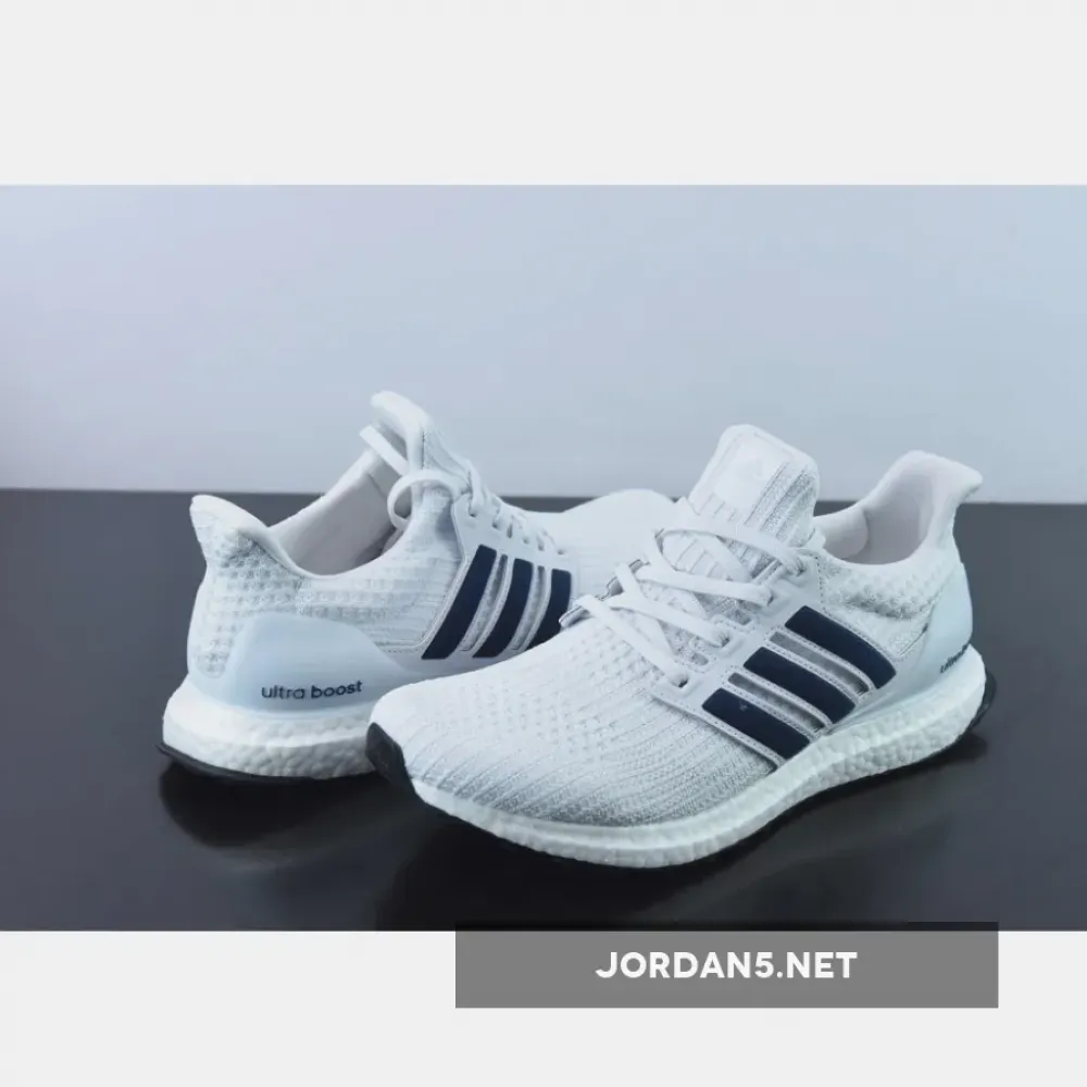 adidas UltraBoost 4.0 White Collegiate Navy  FY9337