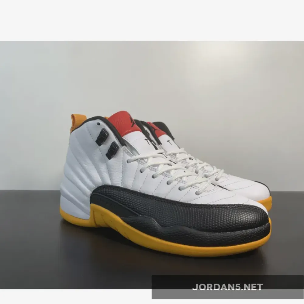 Air Jordan 12 ’25 Years In China’ White/Black-Taxi-Varsity Red  DR8887-100