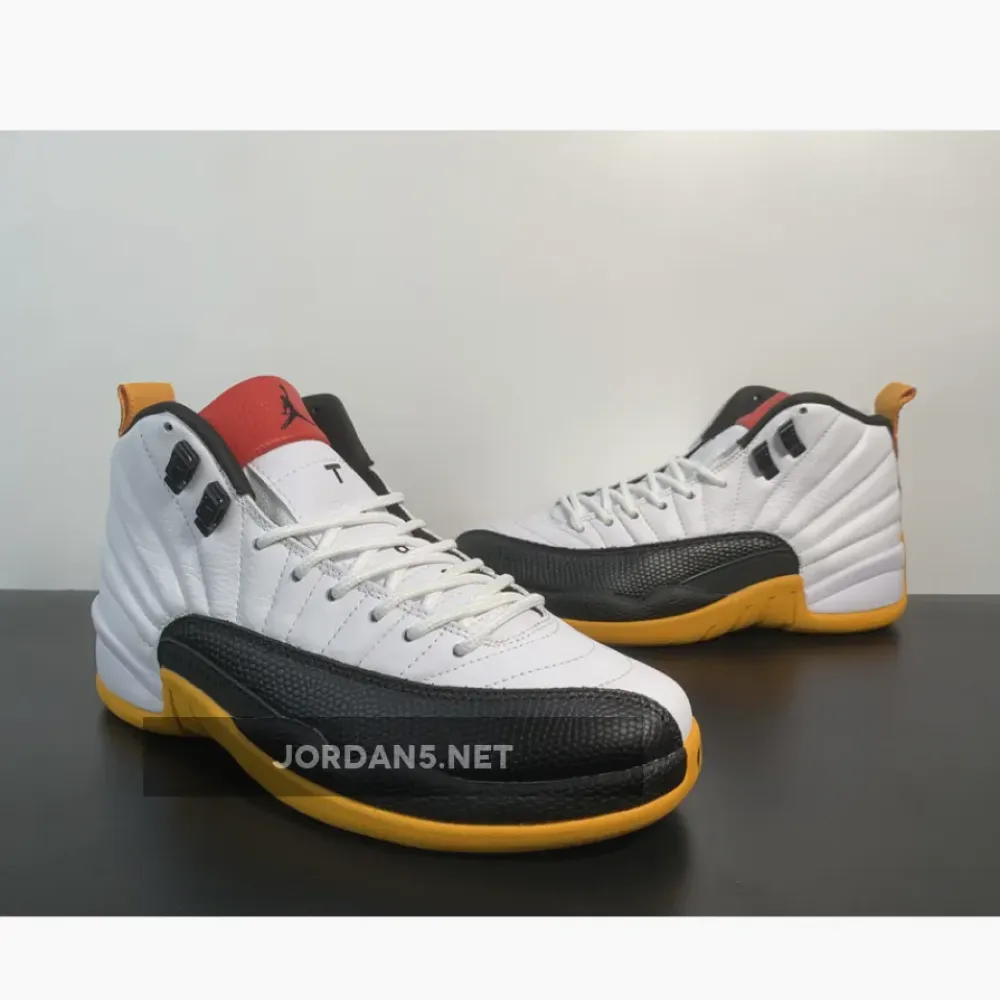 Air Jordan 12 ’25 Years In China’ White/Black-Taxi-Varsity Red  DR8887-100