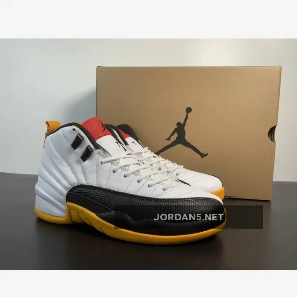 Air Jordan 12 ’25 Years In China’ White/Black-Taxi-Varsity Red  DR8887-100