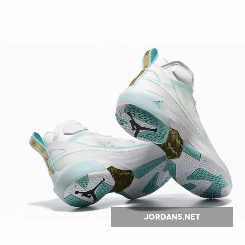 Air Jordan 37 “Guo Ailun” White/Metallic Gold-Hyper Jade  DX3381-173