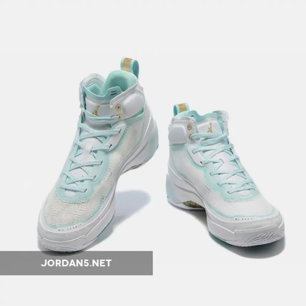 Air Jordan 37 “Guo Ailun” White/Metallic Gold-Hyper Jade  DX3381-173
