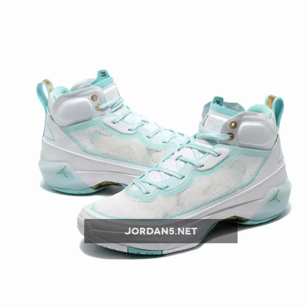 Air Jordan 37 “Guo Ailun” White/Metallic Gold-Hyper Jade  DX3381-173