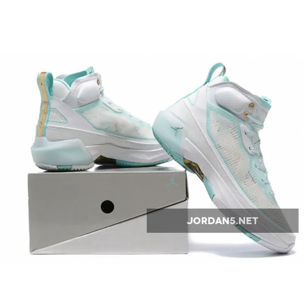 Air Jordan 37 “Guo Ailun” White/Metallic Gold-Hyper Jade  DX3381-173