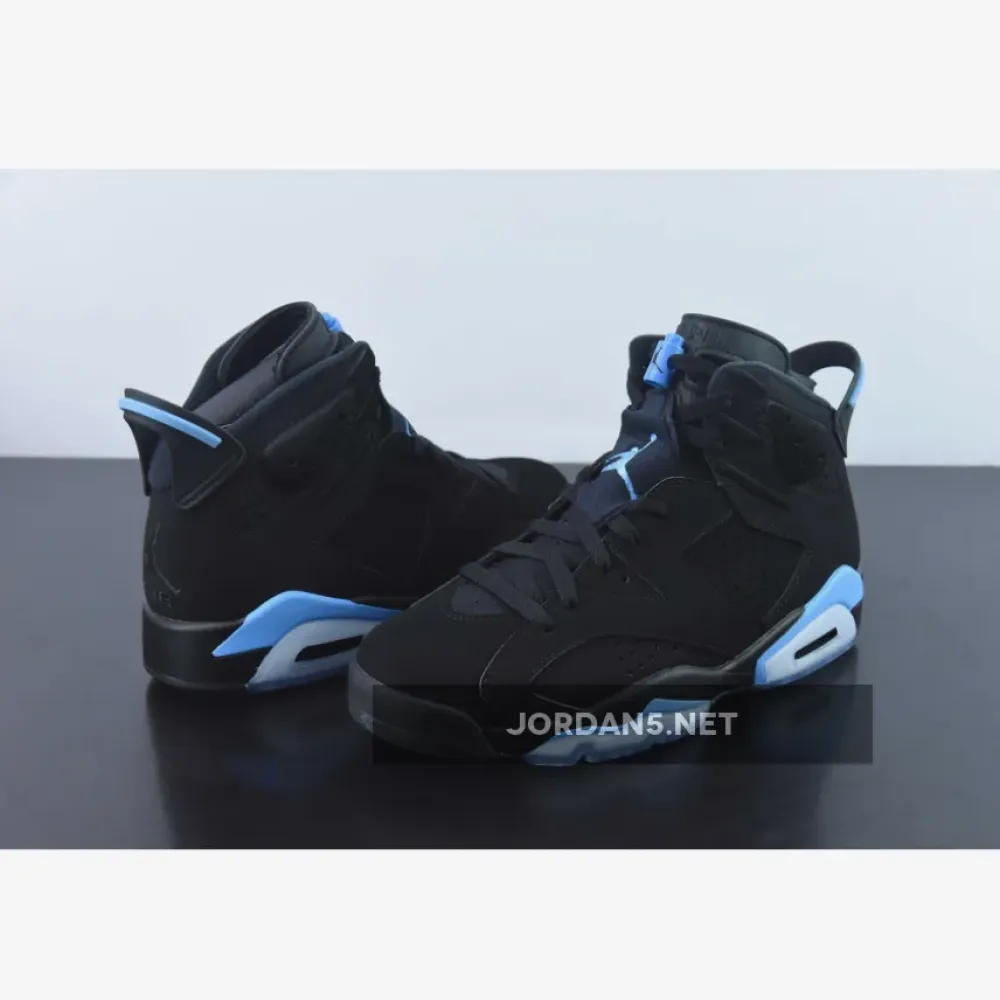 Air Jordan 6 UNC Black/University Blue  384664-006