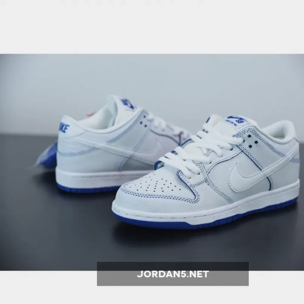 Nike SB Dunk Low Premium White Game Royal  CJ6884-100