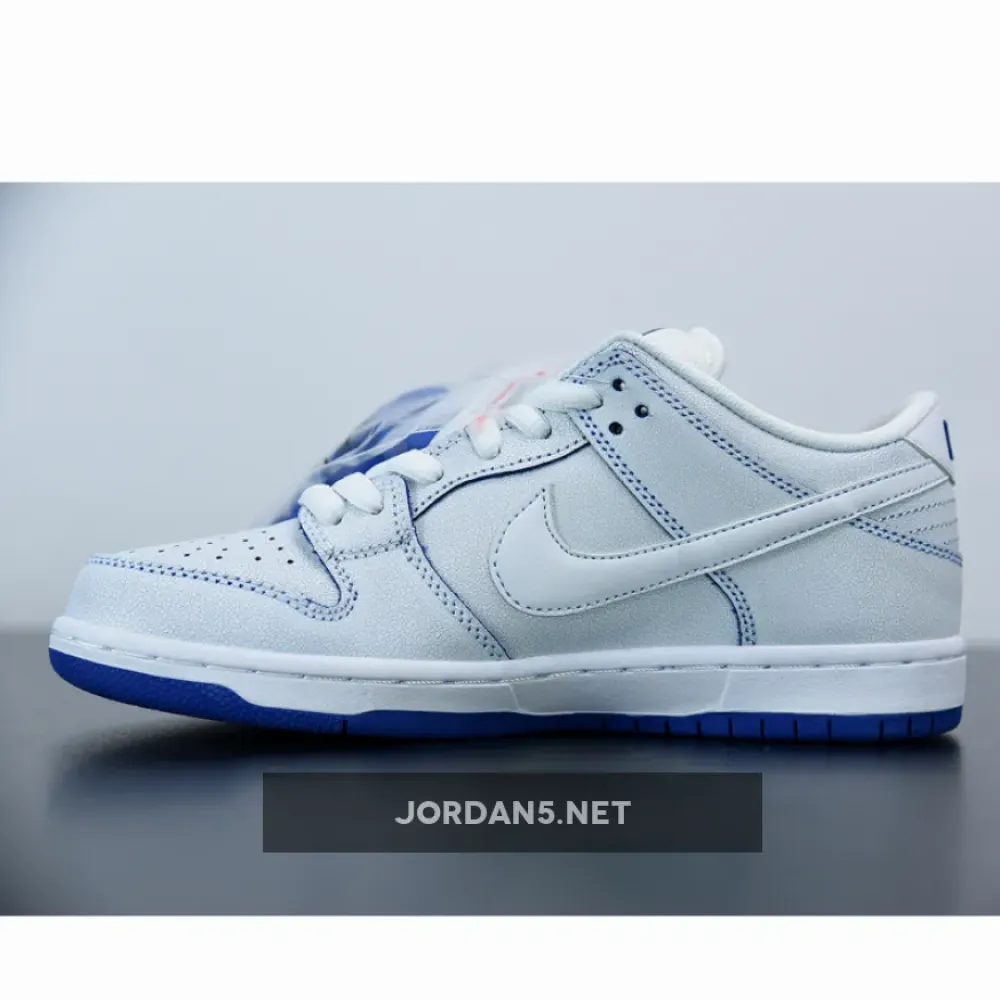 Nike SB Dunk Low Premium White Game Royal  CJ6884-100
