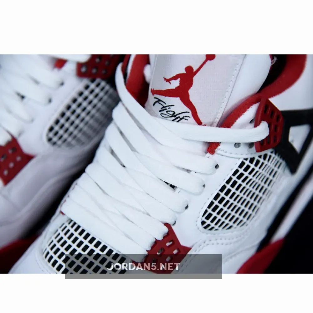 Air Jordan 4 Retro “Fire Red” White/Black-Tech Grey-Fire Red DC7770-160