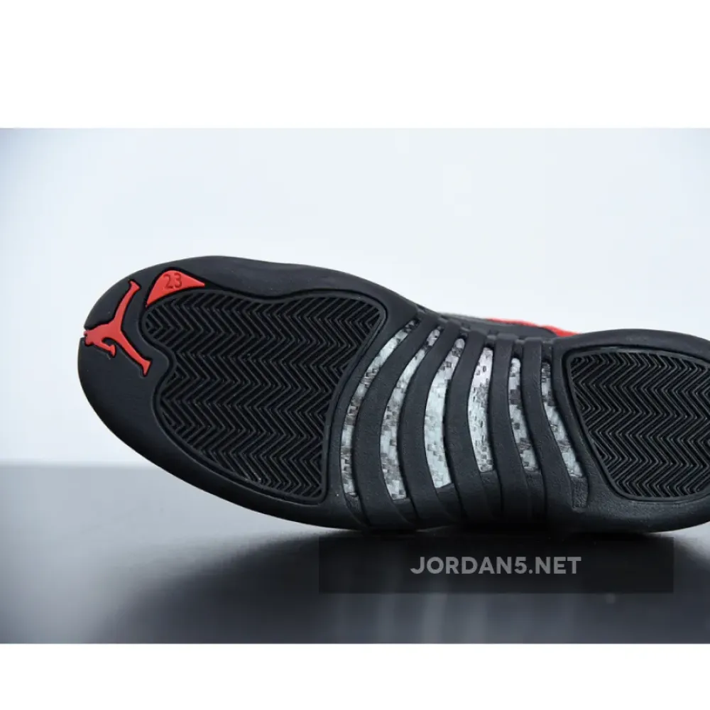 Air Jordan 12 ‘Reverse Flu Game’ Varsity Red/Black  CT8013-602