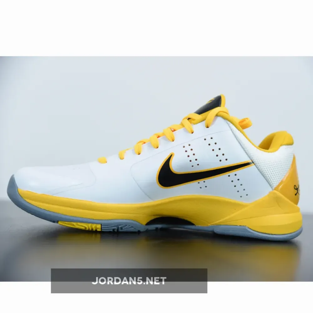 Nike Zoom Kobe 5 Summit White Black Yellow 386430-104