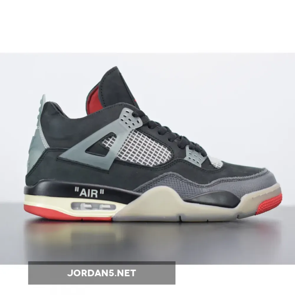Off-White x Air Jordan 4 Bred