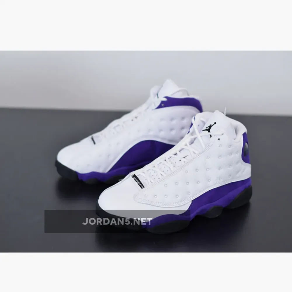 Air Jordan 13 “Lakers” White/Black-Court Purple-University Gold 414571-105