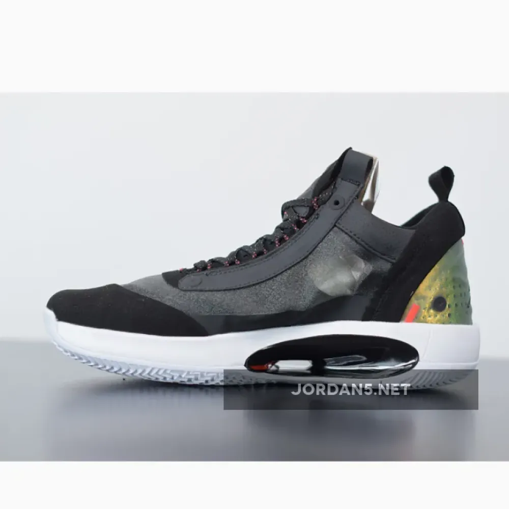 Air Jordan 34 Low Heritage Black Red  CU3475-001