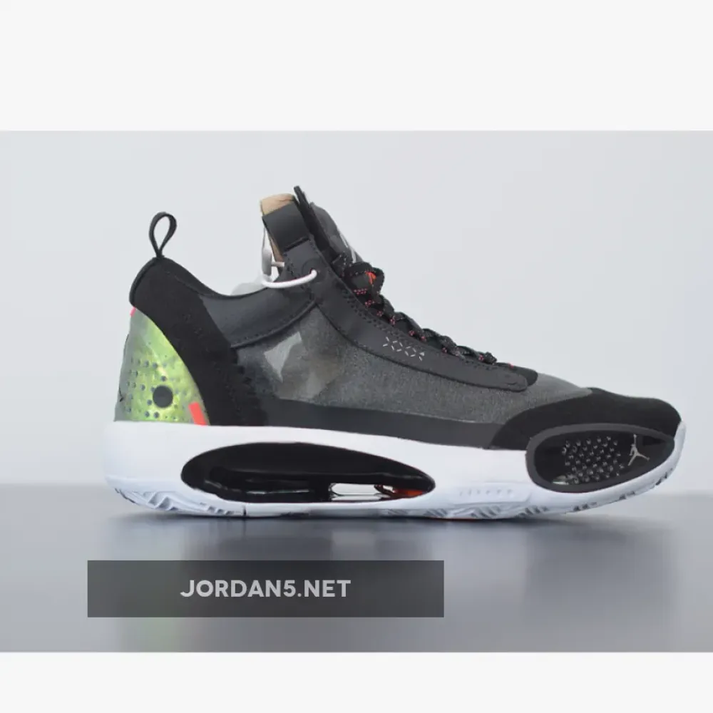 Air Jordan 34 Low Heritage Black Red  CU3475-001