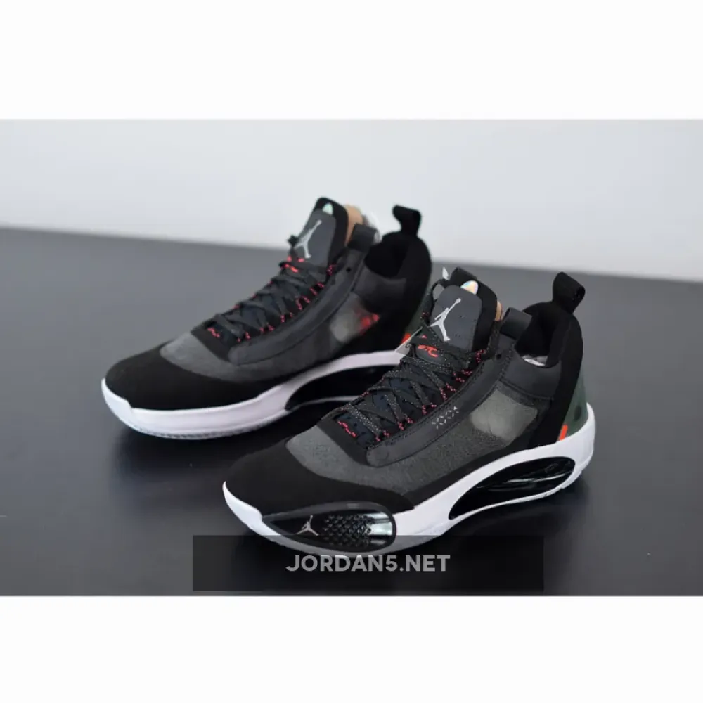 Air Jordan 34 Low Heritage Black Red  CU3475-001