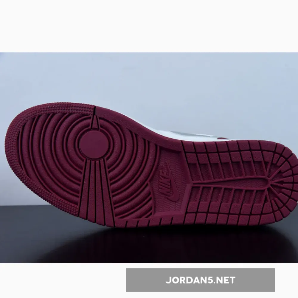 Air Jordan 1 Low White Bordeaux  553558-615