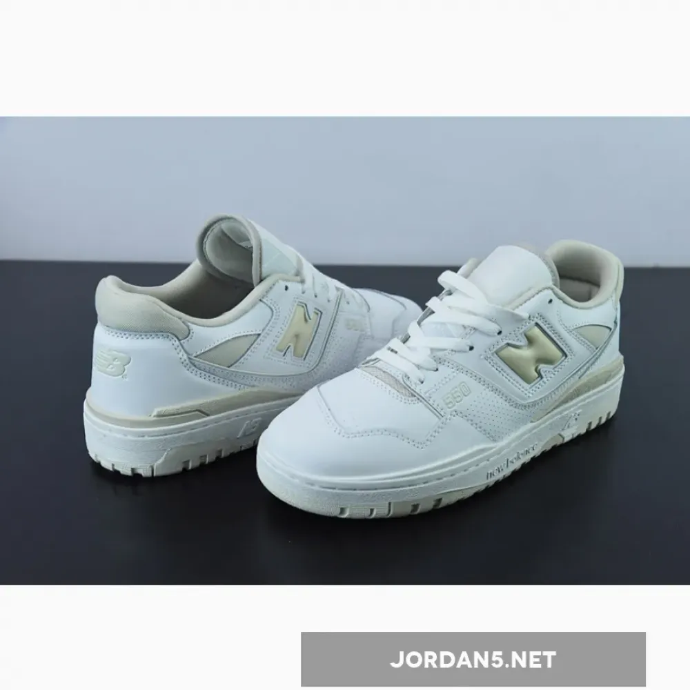 New Balance 550 White/Silver Birch BBW550WS