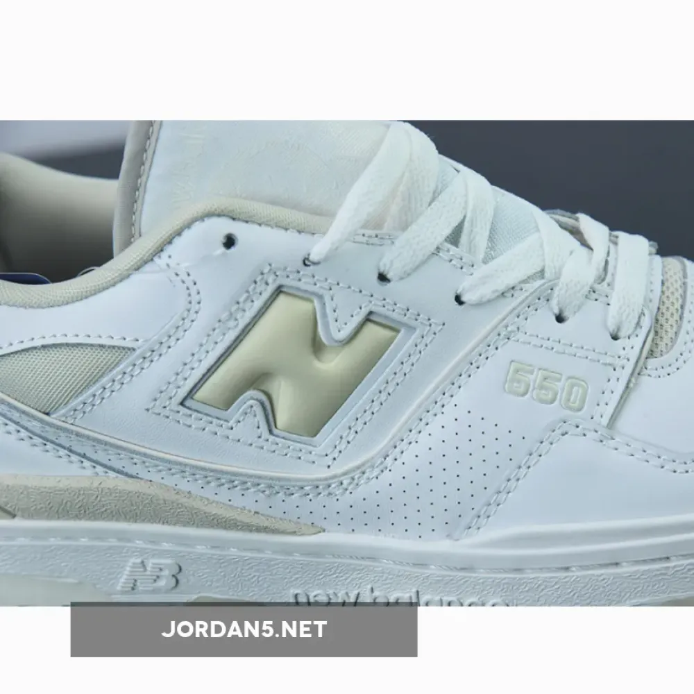 New Balance 550 White/Silver Birch BBW550WS