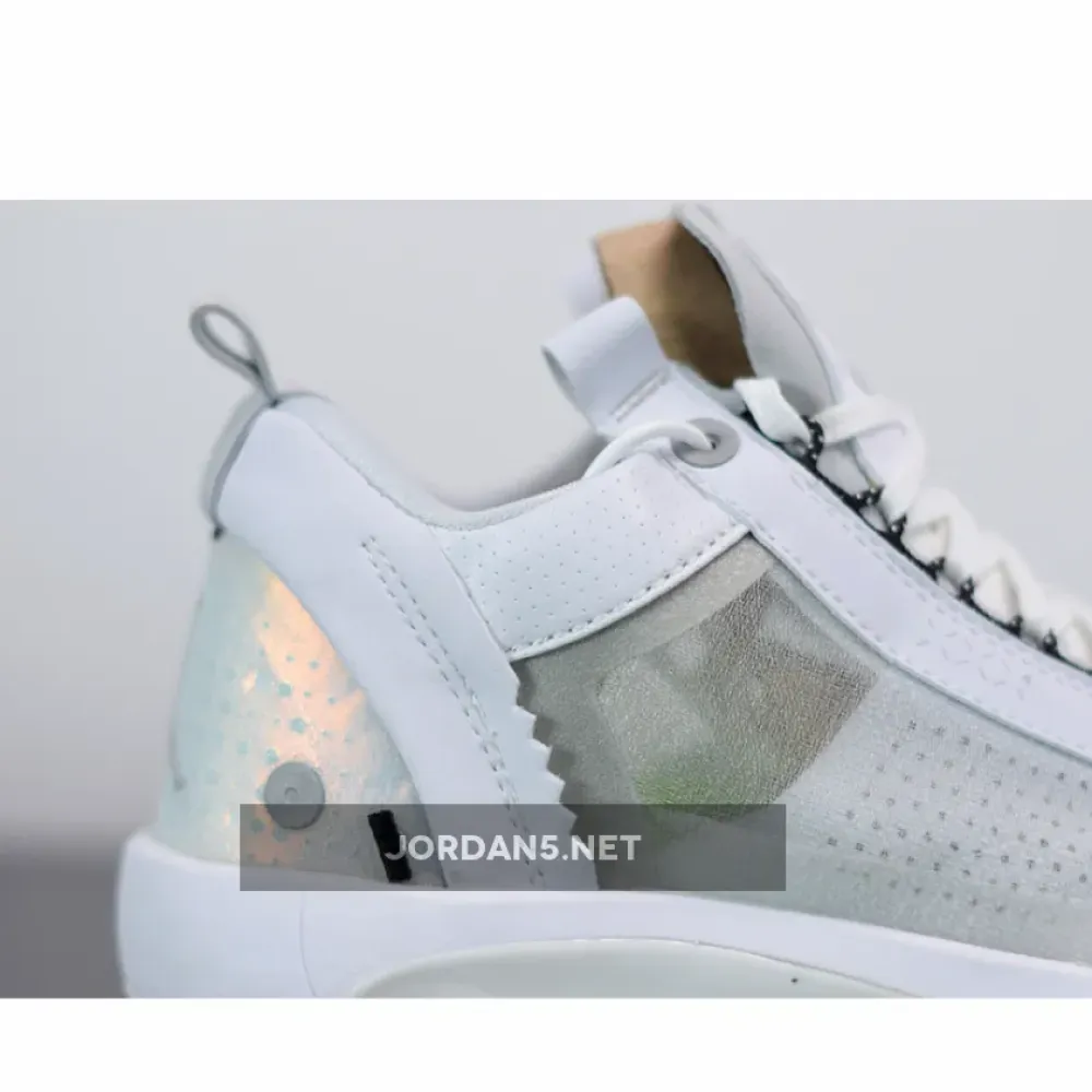 Air Jordan 34 Low “Pure Money” White/Metallic Silver-Pure Platinum CU3473-100