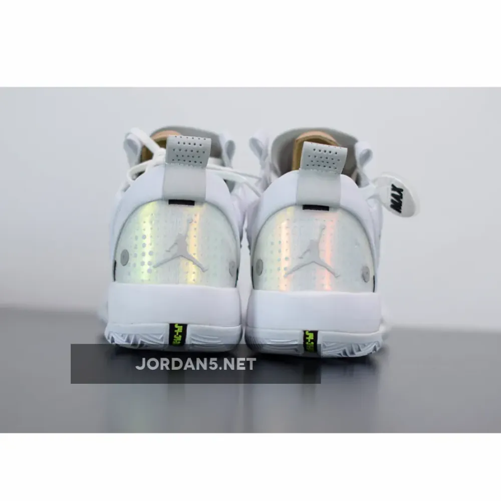 Air Jordan 34 Low “Pure Money” White/Metallic Silver-Pure Platinum CU3473-100