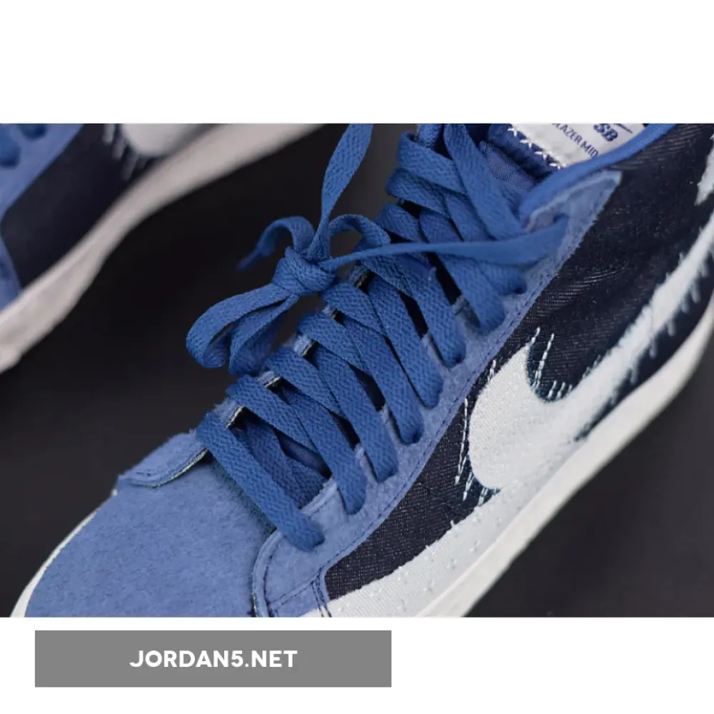 Nike SB Blazer Mid “Sashiko” Mystic Navy/Sail-Sail-Gum Light Brown CT0715-400