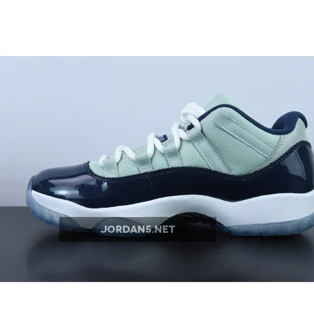 Air Jordan 11 Low “Georgetown” Grey Mist/White-Midnight Navy 528895-007
