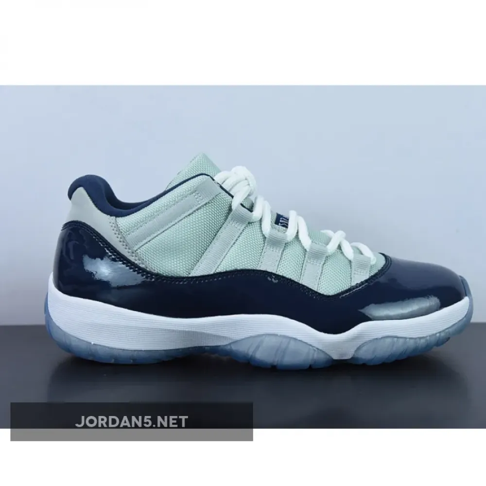 Air Jordan 11 Low “Georgetown” Grey Mist/White-Midnight Navy 528895-007