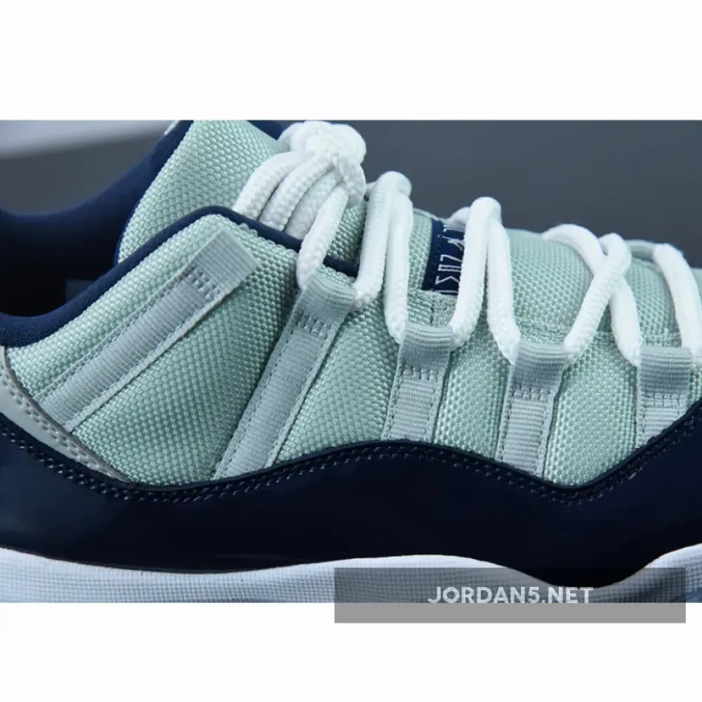 Air Jordan 11 Low “Georgetown” Grey Mist/White-Midnight Navy 528895-007