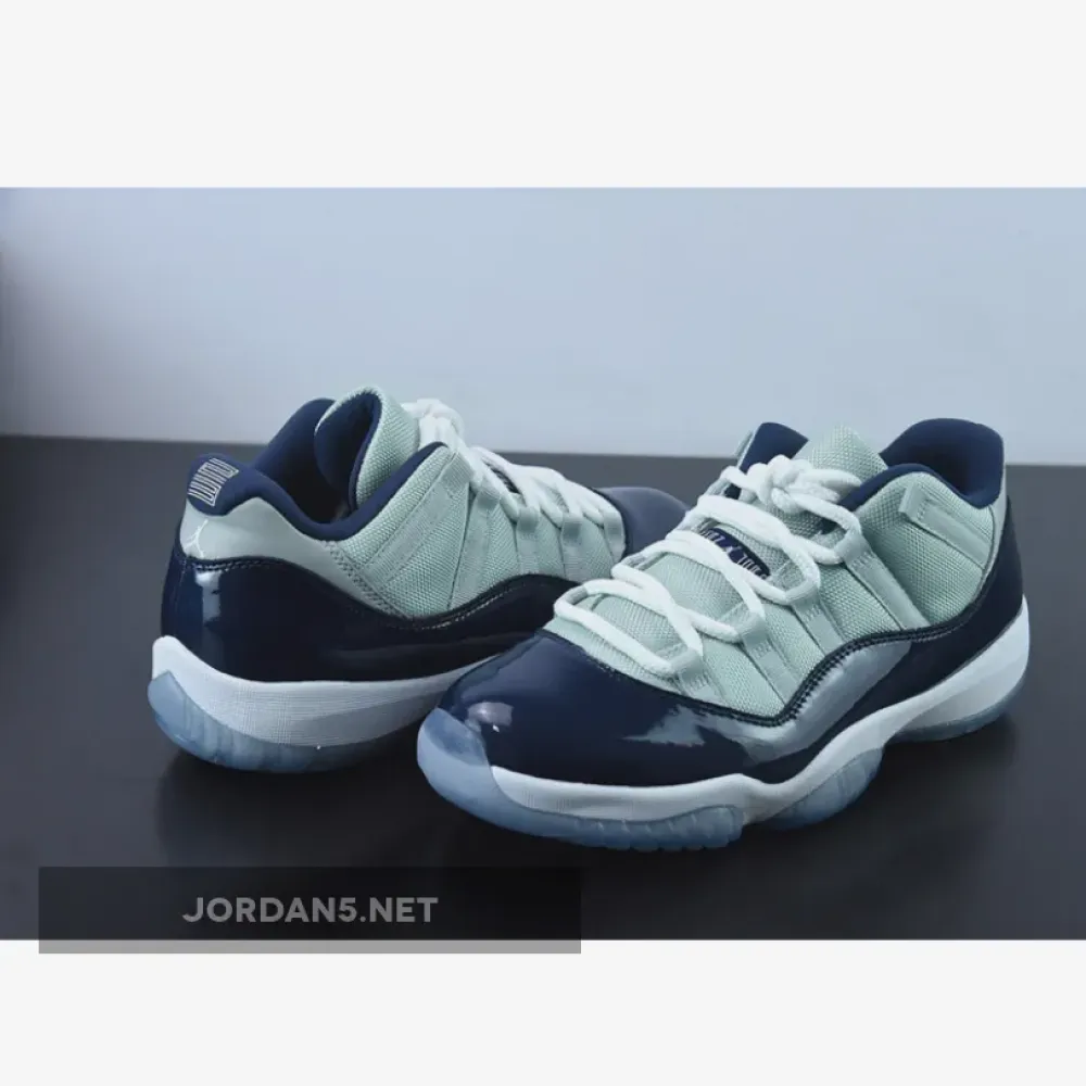 Air Jordan 11 Low “Georgetown” Grey Mist/White-Midnight Navy 528895-007
