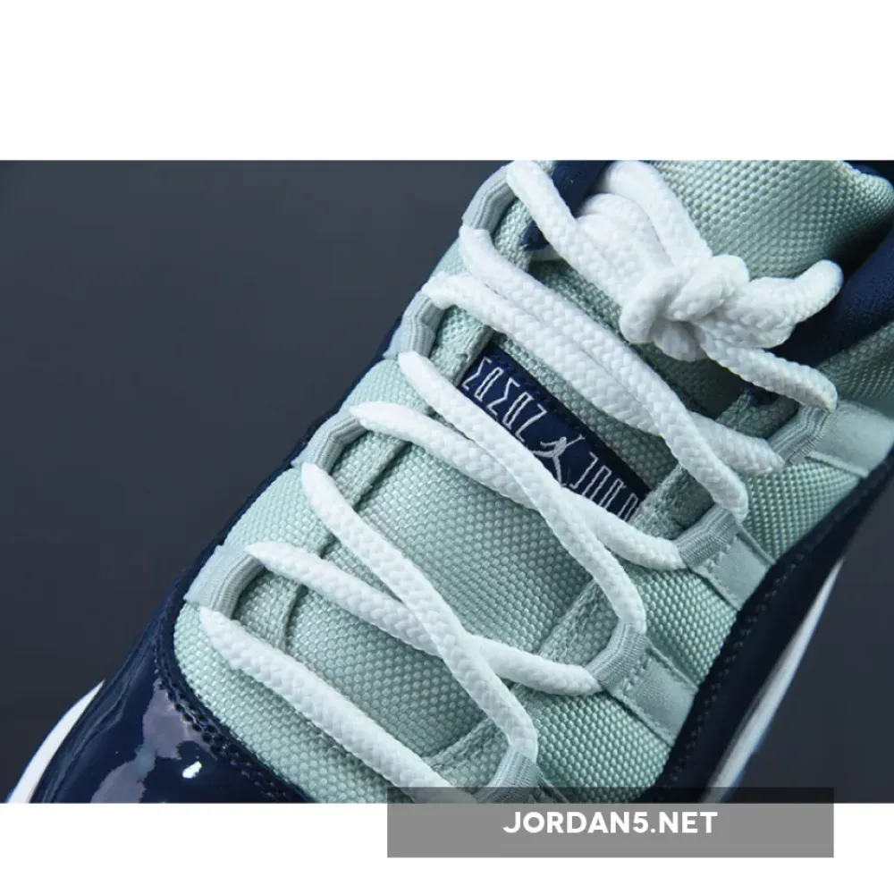 Air Jordan 11 Low “Georgetown” Grey Mist/White-Midnight Navy 528895-007