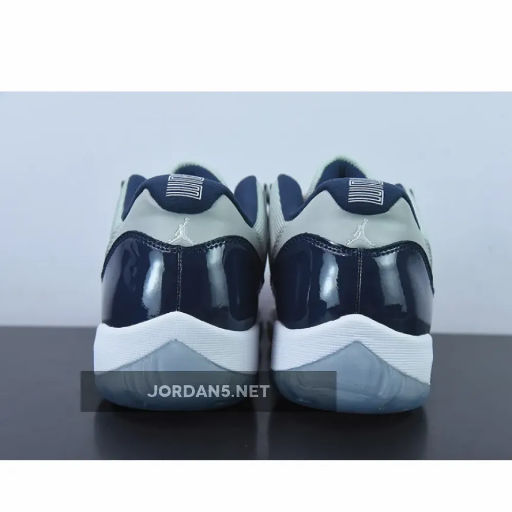 Air Jordan 11 Low “Georgetown” Grey Mist/White-Midnight Navy 528895-007