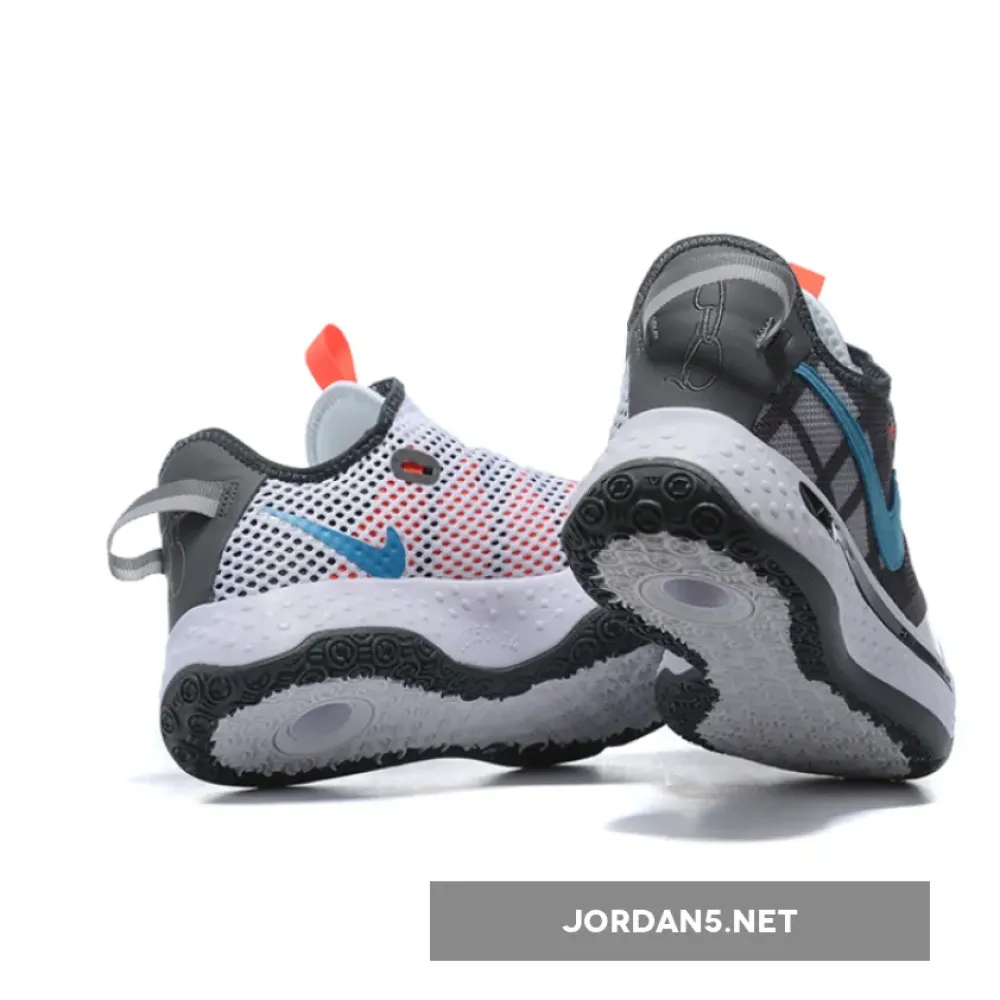 Nike PG 4 “Plaid” Football Grey/Laser Blue-Light Smoke Grey CD5079-002