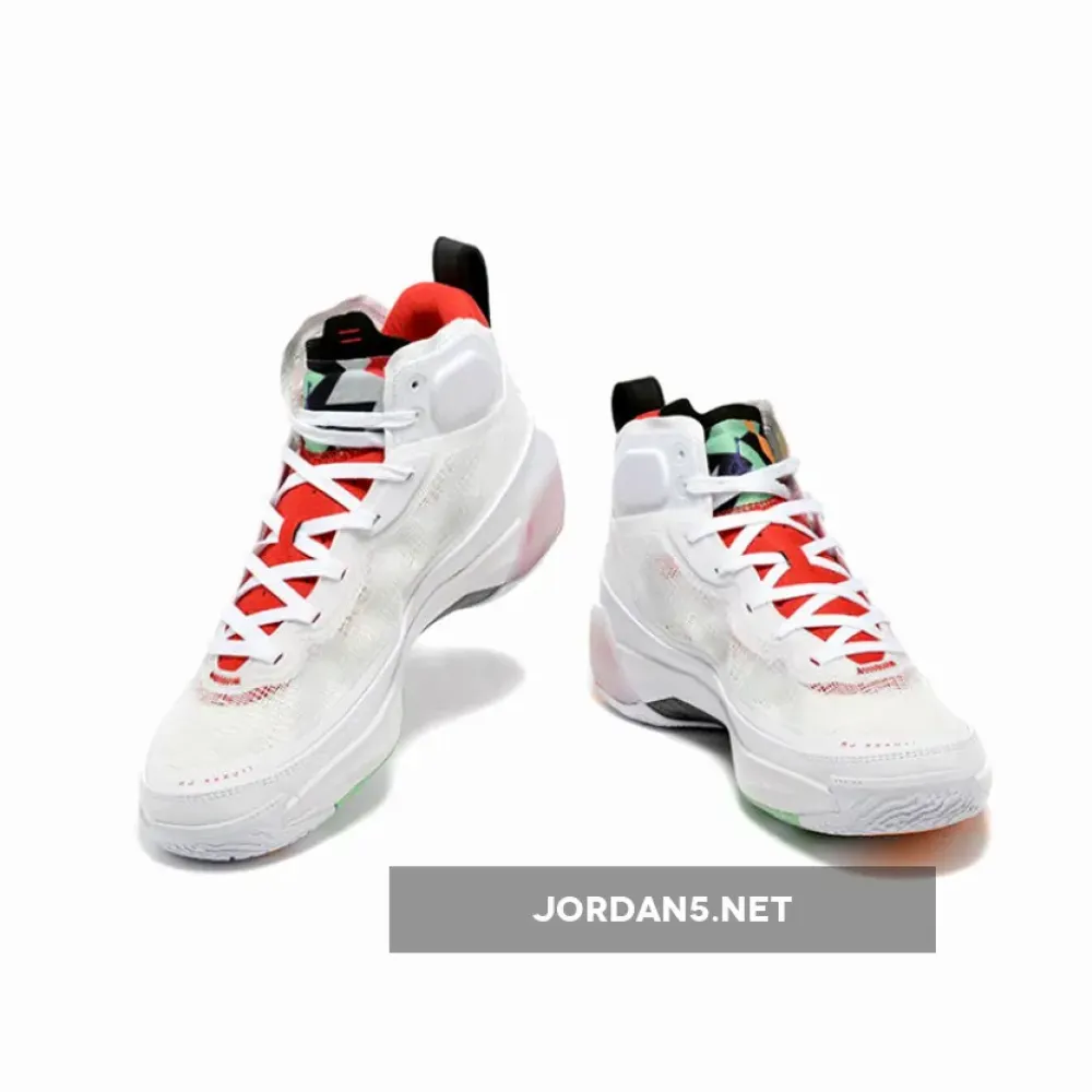 Air Jordan 37 “Hare” White/True Red-Light Silver-Black-Citrus  DD6958-160