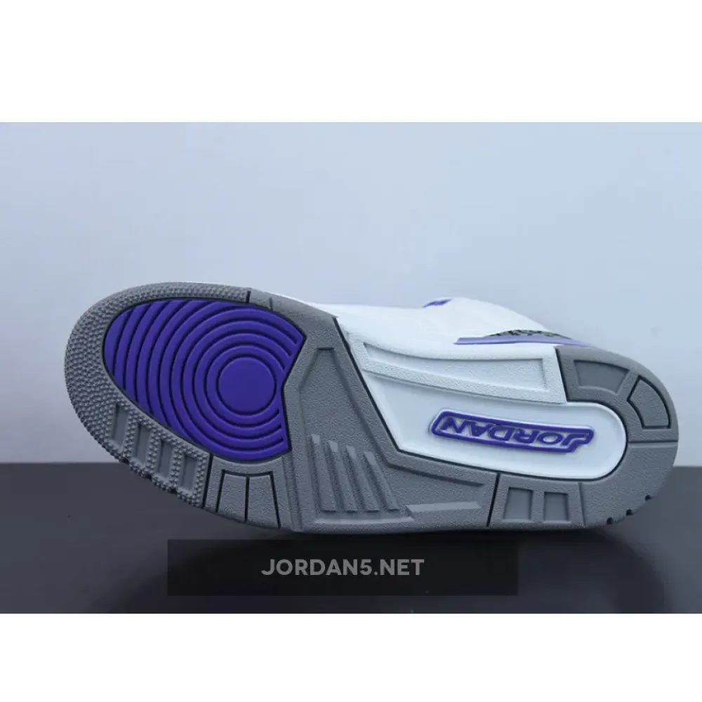 Air Jordan 3 White/Black-Dark Iris-Cement Grey CT8532-105