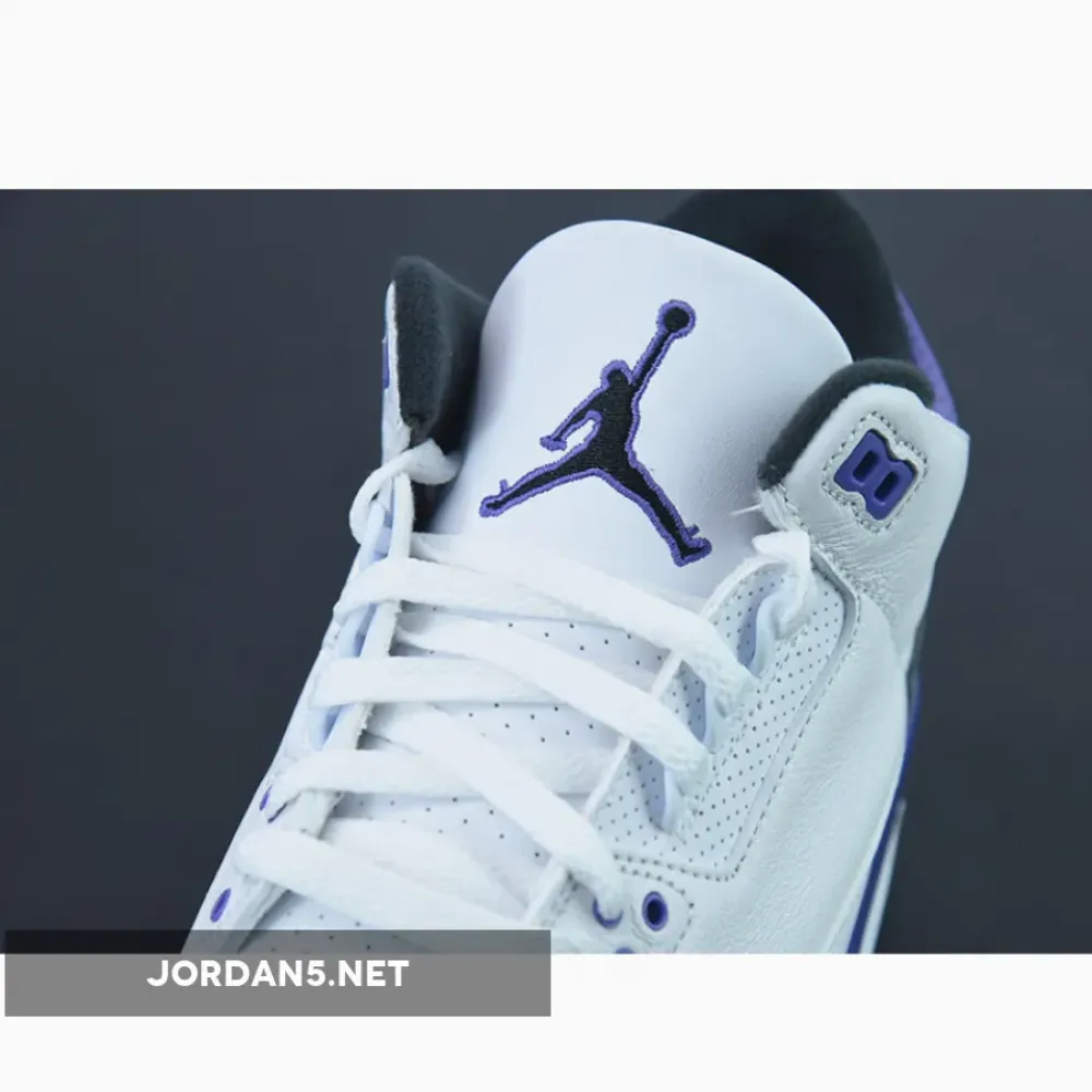 Air Jordan 3 White/Black-Dark Iris-Cement Grey CT8532-105