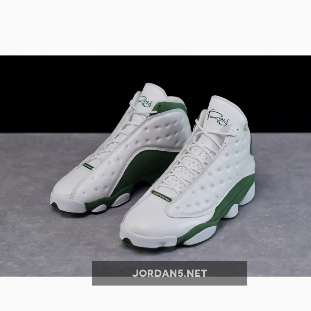 Air Jordan 13 Ray Allen Three-Point Record PE White/Clover 414571-125