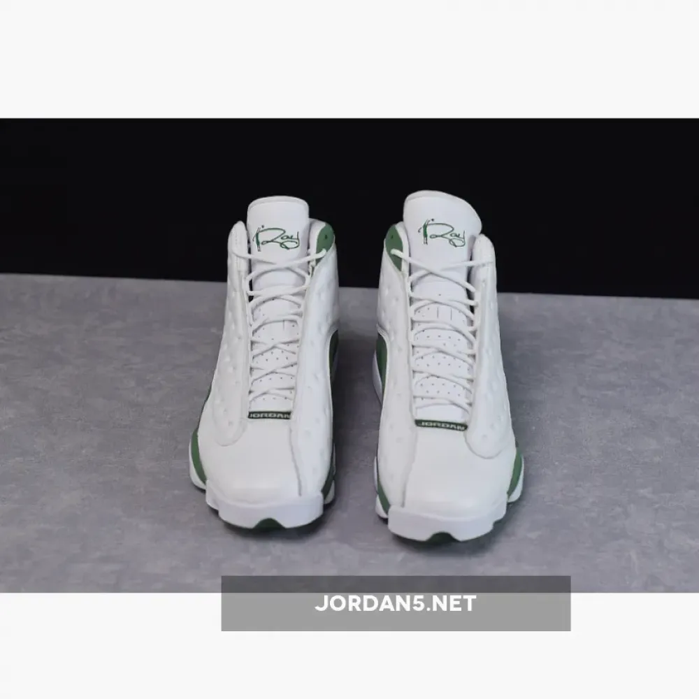 Air Jordan 13 Ray Allen Three-Point Record PE White/Clover 414571-125