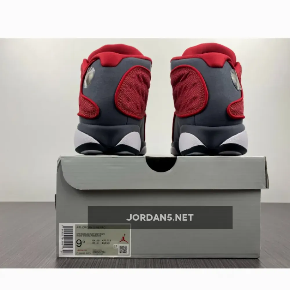 Air Jordan 13 “Red Flint” Gym Red/Flint Grey-White-Black DJ5982-600