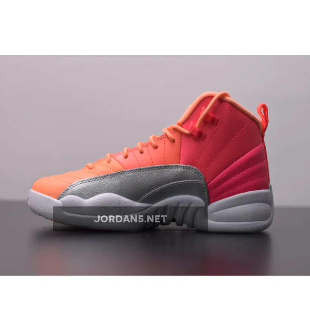 Air Jordan 12 “Sunrise” Racer Pink/Hot Punch-Bright Mango-White 510815-601