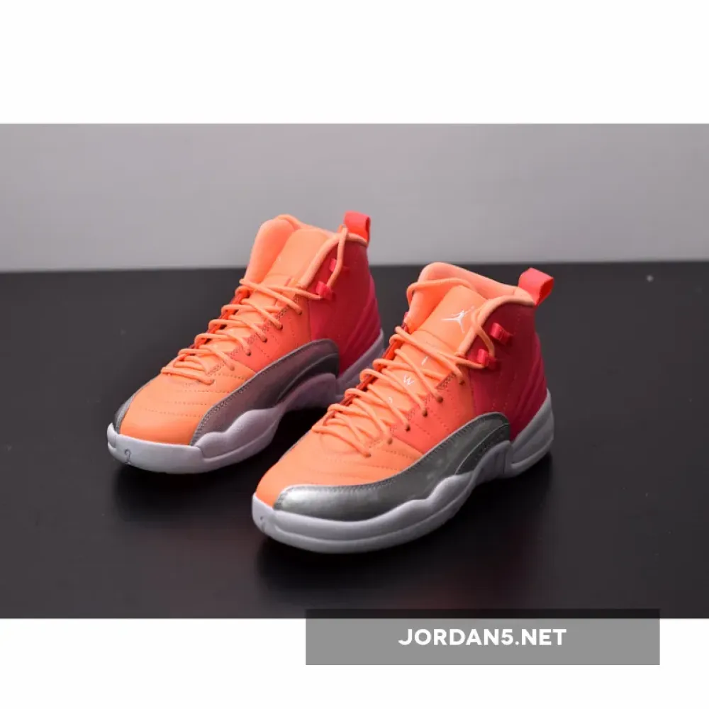 Air Jordan 12 “Sunrise” Racer Pink/Hot Punch-Bright Mango-White 510815-601